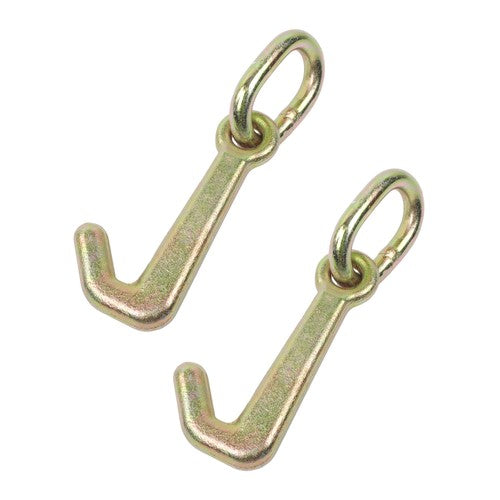 Solid Spare 2 Pack 5/16 Inch G70 Mini J Hook Hooks 5400lbs Working Load Limit Towing Hooks