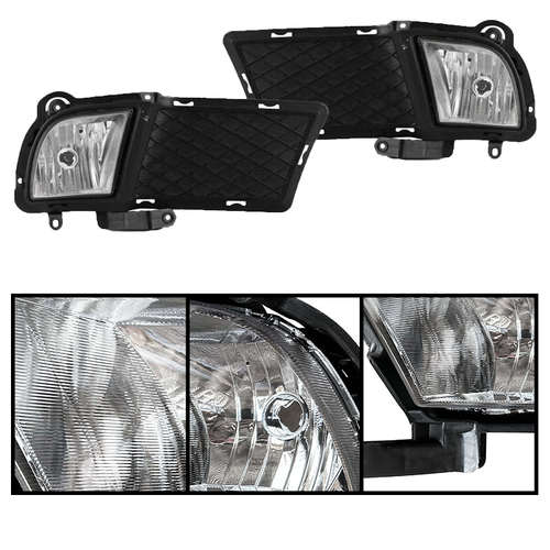 Front Bumper Fog Lights & Covers Set W/O Wiring For 2010-2012 KIA Forte Sedan