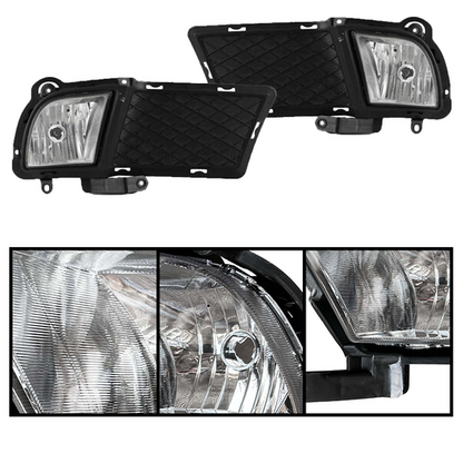 Front Bumper Fog Lights & Covers Set W/O Wiring For 2010-2012 KIA Forte Sedan