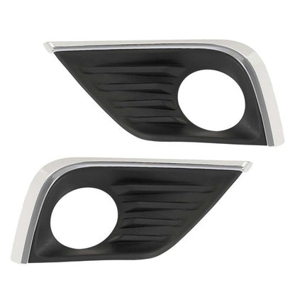 Solid Spare Front Bumper Fog Light Bezel Cover Left & Right Fit For 2016-2018 Nissan Altima