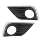 Solid Spare Front Bumper Fog Light Bezel Cover Left & Right Fit For 2016-2018 Nissan Altima