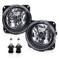 Solid Spare Bumper Fog Lights Lamps Clear W/Bulbs Fit For 03-2004 Ford Cobra/2002-2004 Focus