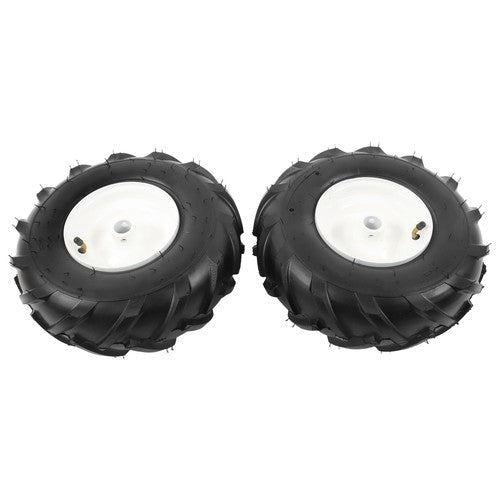 Solid Spare 2Pack 13x5.00-6" Tiller Tire & Wheel Rubber 1" Axle Size For Garden Tractor Tire