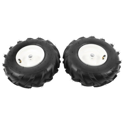 Solid Spare 2Pack 13x5.00-6" Tiller Tire & Wheel Rubber 1" Axle Size For Garden Tractor Tire