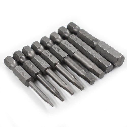 Solid Spare 8pcs Hex Head Allen Bit Set Quick Change Connect Impact Driver Drill Metric