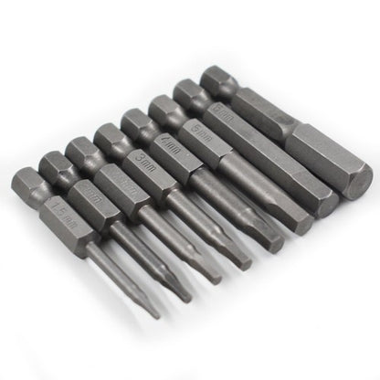 Solid Spare 8pcs Hex Head Allen Bit Set Quick Change Connect Impact Driver Drill Metric