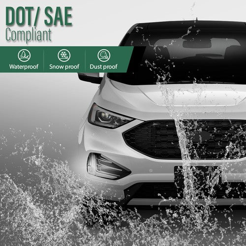 Solid Spare LED DRL Front Fog Light Driving Lamp Right Side Fit For 2019-2024 Ford Edge