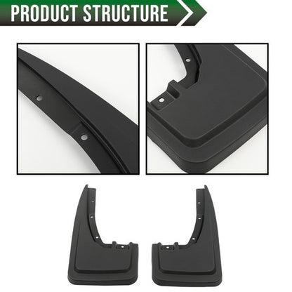 Solid Spare 4PCS Front & Rear Splash Mud Flap Guard Mudguard Fit For 2022-2025 Ford Maverick