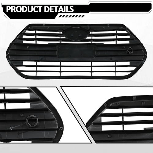 For 2013-2017 Hyundai Veloster Turbo Front Upper Grille Matte Black 865612V510