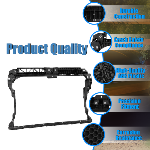 Radiator Support Assembly Black For 2018-2020 VW Volkswagen Atlas 3CN805588A