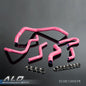 Solid Spare Pink Fit For 92-00 Honda Civic 1.6L SOHC D15 D16 EG EK Silicone Radiator Hose