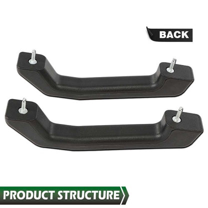 Solid Spare Fit For 2003-2009 Hummer H2 SUT Front Hood Handles Left+Right Pair Set Black