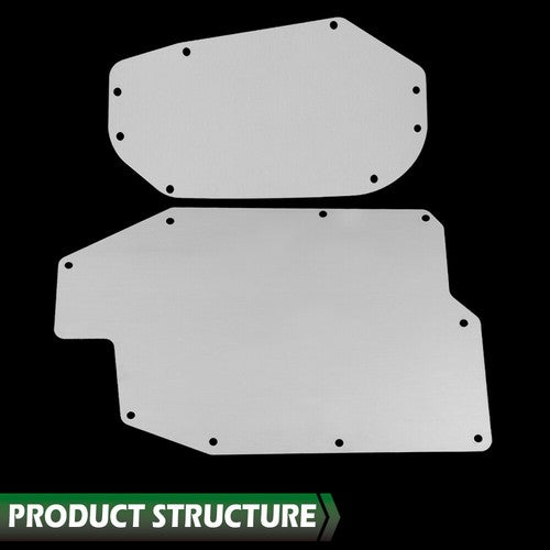 Solid Spare Fit For 1966-1967 Chevelle Aluminum A/C Heater Delete Panel Plate Complete Set