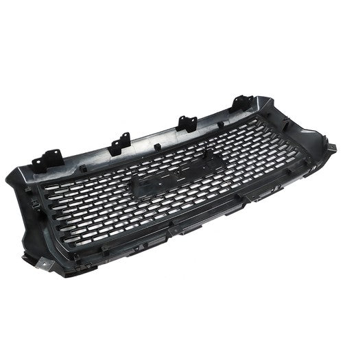 Solid Spare Glossy Black Front Hood Mesh Grille Replacement For GMC Sierra 1500 2014 2015