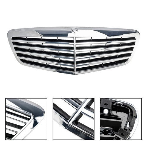 Front Chrome Grill Fit Mercedes Benz S-Class 2010-13 W221 S550 S600 S63 S65 AMG