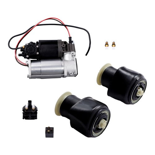 Solid Spare For BMW 550i NEW Rear Air Suspension Spring Bag Compressor Valve Block Kit 10-16