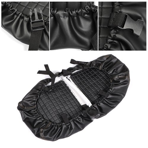 Solid Spare Golf Carts Rear Seat Cover Kit For Club Car/E-Z-Go/Yamaha Universal Size Black