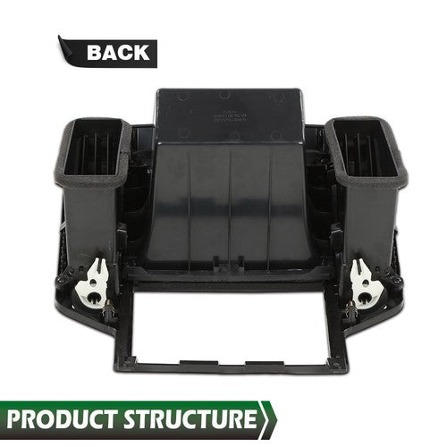 Solid Spare Fit For 2005-2006 Nissan Altima Dash Radio Bezel w/Storage Vents Glove Box Black