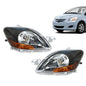 Solid Spare Headlights Headlamps Black Housing Left & Right Side For 2007-2012 Toyota Yaris