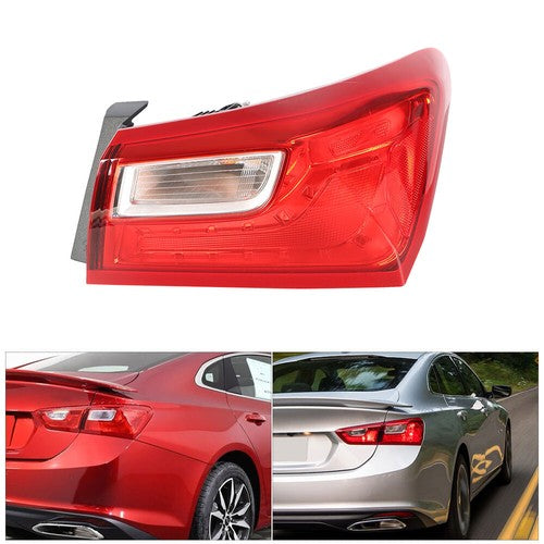 Solid Spare Tail Light Lamp Red Outer Replace Passenger RH Side For 2016-2021 Chevy Malibu