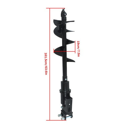 Solid Spare 300mm Diameter Auger Drill Fits For 1Ton-1.5Ton Mini Excavator Small Digger