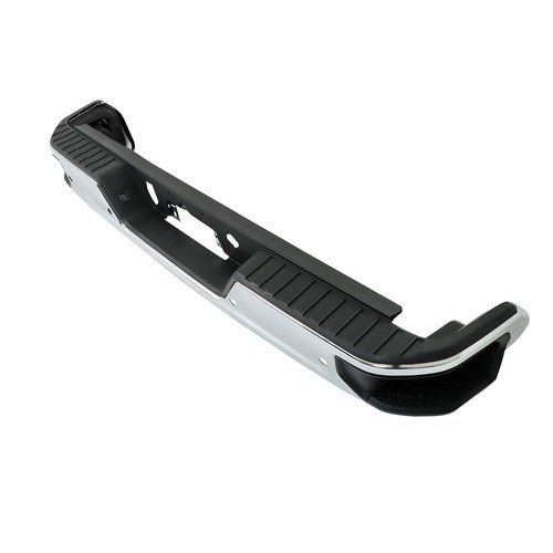 Solid Spare For Silverado/Sierra 1500 2019-2023 Steel Chrome Rear Bumper With Sensor Holes