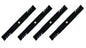 Solid Spare (4) Gator Mulching Blades for John Deere 42" 102 115 125 135 Riding Mower Set