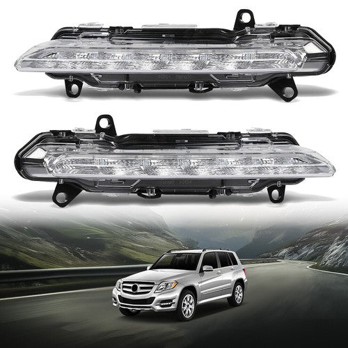 Solid Spare LED Fog Lights Daytime Running Lamps Fit For Mercedes-Benz S550 S600 S63 AMG