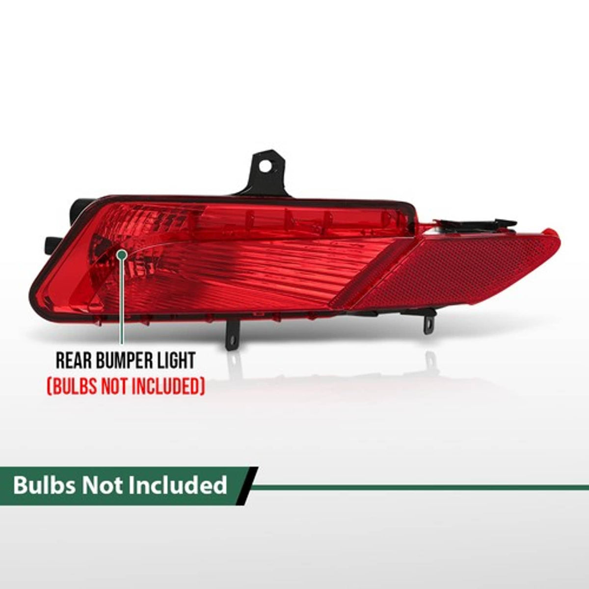 Solid Spare Fit For 14-17 Volvo XC60 Rear Bumper Reflector Fog Light Brake Lamp Left Side