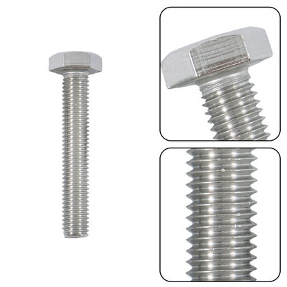 Solid Spare 176 Pack Stainless Steel M6 M8 M10 Bolts and Nuts Flat Washers Combination Kit