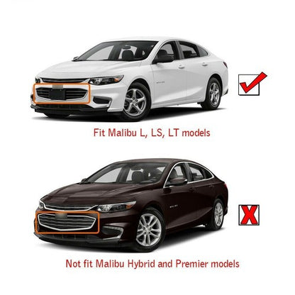 Solid Spare Front Bumper Upper&Lower Grille ABS Plastic Grill For Chevrolet Malibu 2016-2018