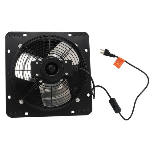 Solid Spare 10" Shutter Exhaust Fan Wall Mounted With Switch+Insect Mesh Low Noise New