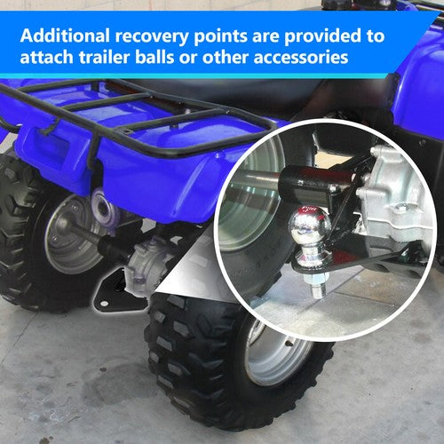 Solid Spare For Honda 250 Recon TRX ATV Ball Hitch 97-18 Powder Coated Finish With Hardware