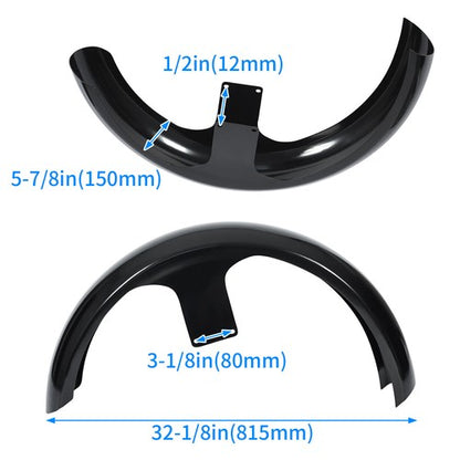 Solid Spare Painted 26" Wheel Wrap Front Fender For Harley Touring Street Glide Bagger