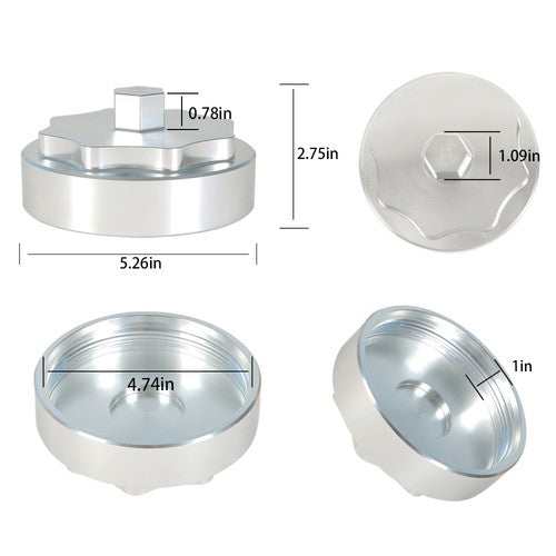 Solid Spare 68065612AA Fuel Filter Housing Cover Cap For 10-19 Ram 2500 3500 V8 l6