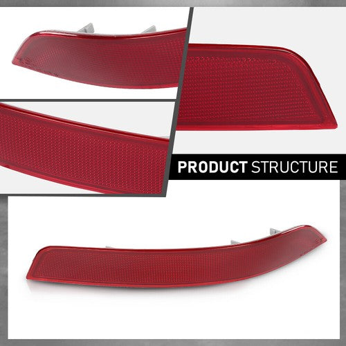 Solid Spare Rear Bumper Reflector Fit For 2010 2011 2012 Mercedes-Benz GL350 GL450 GL550