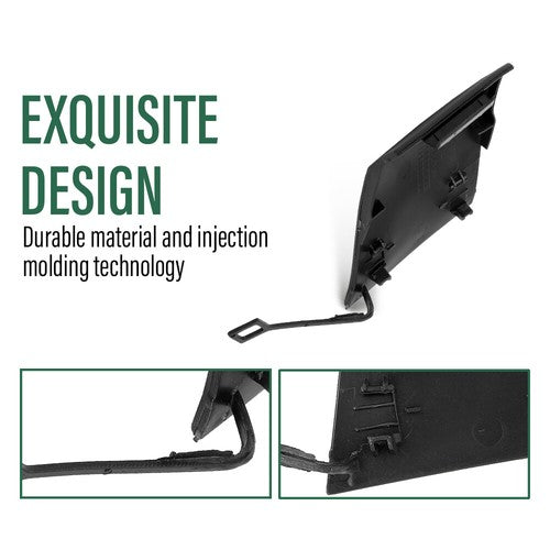 Solid Spare Fit For 16-21 Mercedes-Benz GLC300 Rear Bumper Tow Hook Eye Cover 2538850700