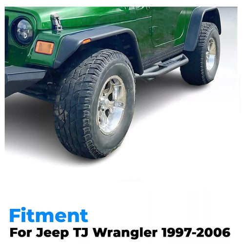 Solid Spare For 1997-2006 Jeep Wrangler TJ 11650.05 LH&RH Side Body Armor Rocker Panel Kit