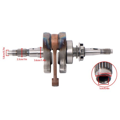 Solid Spare Crankshaft Crank P015000132000100 For Hisun 550 Massimo Bennche QLINK COLEMAN