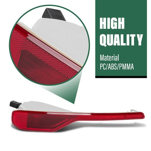 Solid Spare Fit For 18-22 Volvo XC40 Rear Bumper Reflector Light Without bulb Left Side LH