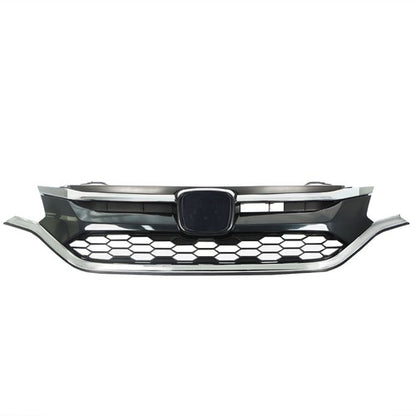 Solid Spare Front Bumper Cover Upper Trim + Lower Grille Replacement For Honda CRV 2015 2016