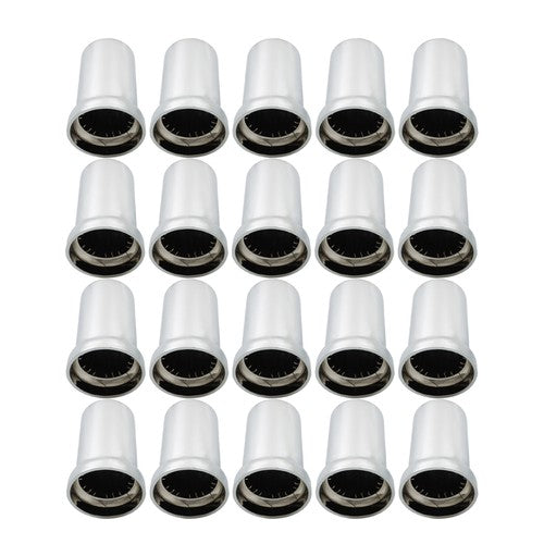 Solid Spare 33mm Lug Nut Covers Chrome Push On Style Plastic Tube Style Fit For Truck