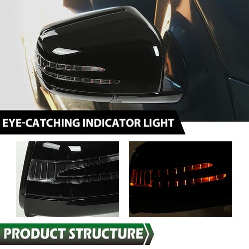 Solid Spare Rear View Side Mirror Assembly Set Fit For 2005-11 Mercedes Benz W164 X164 ML GL