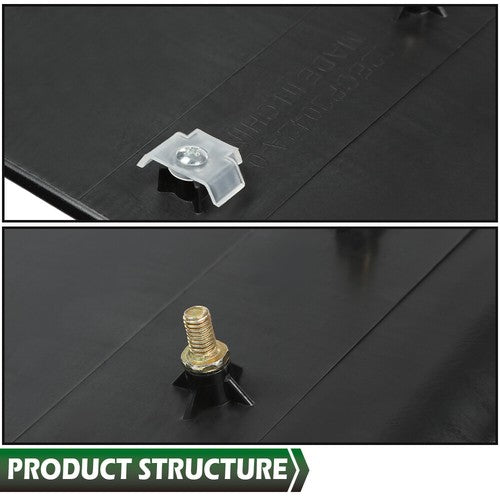 Solid Spare Fit For 2005-2011 Toyota Tacoma Pickup Black Front Sport Hood Scoop Bulge Kit