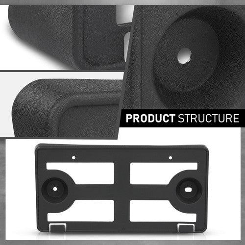 Solid Spare Front Bumper License Plate Bracket Fit For 2018-2023 Ford Mustang JR3Z17A385AA