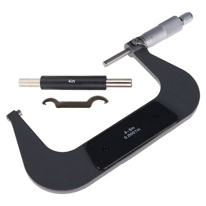 Solid Spare Outside Micrometer 4-5 in Premium Carbide Tipped Precision Micrometer 0.0001"