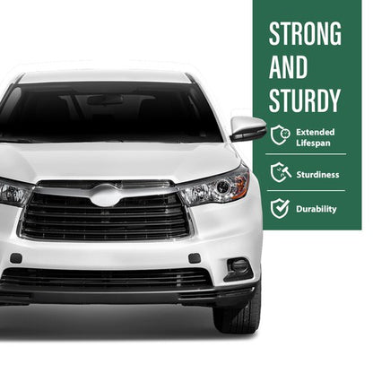 Solid Spare Fit For 14-16 Toyota Highlander Front Bumper Tow Hook Eye Cover Left+Right