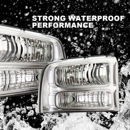 Solid Spare Clear Corner Chrome Headlights Fit For 2005-2007 Ford F-250 F-350 Super Duty
