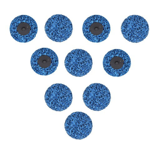Solid Spare 3" Blue Quick Change Easy Strip & Clean Discs For Paint Rust 10 Pack