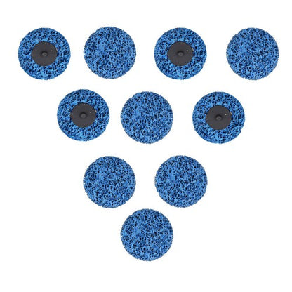 Solid Spare 3" Blue Quick Change Easy Strip & Clean Discs For Paint Rust 10 Pack